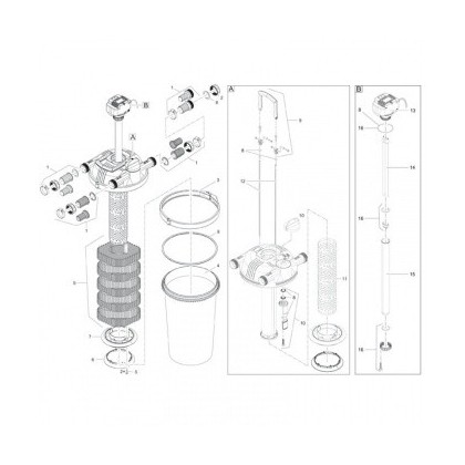Pièces détachées pour FiltoClear 12000/16000
