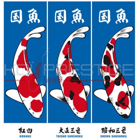 Lot de drapeaux carpes koi