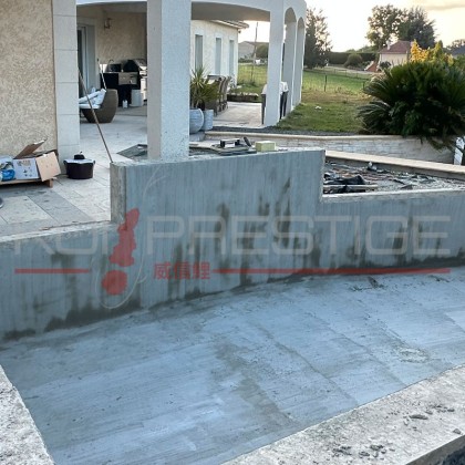 pose d'enduit de cuvelage