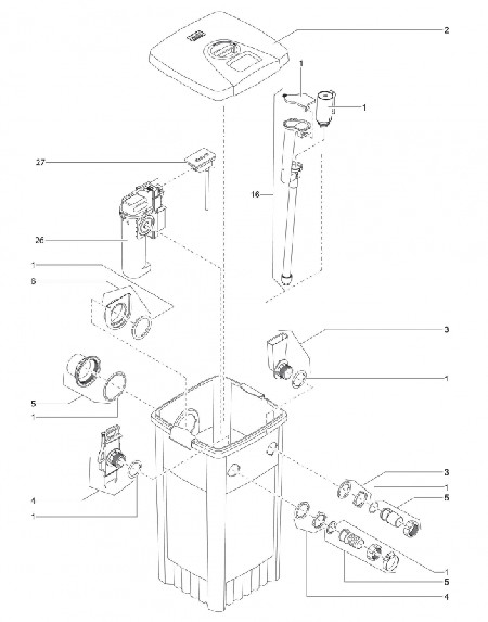 Pièces détachées pour filtomatic CWS 3000